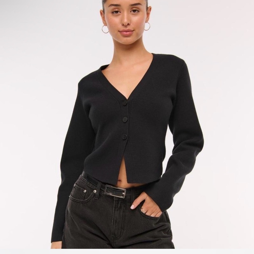 Black Abercrombie sweater NWT